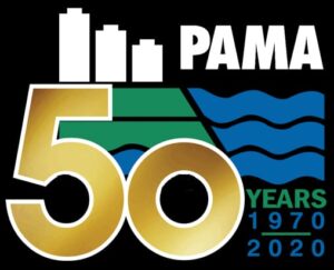 PAMA logo Black BG REV